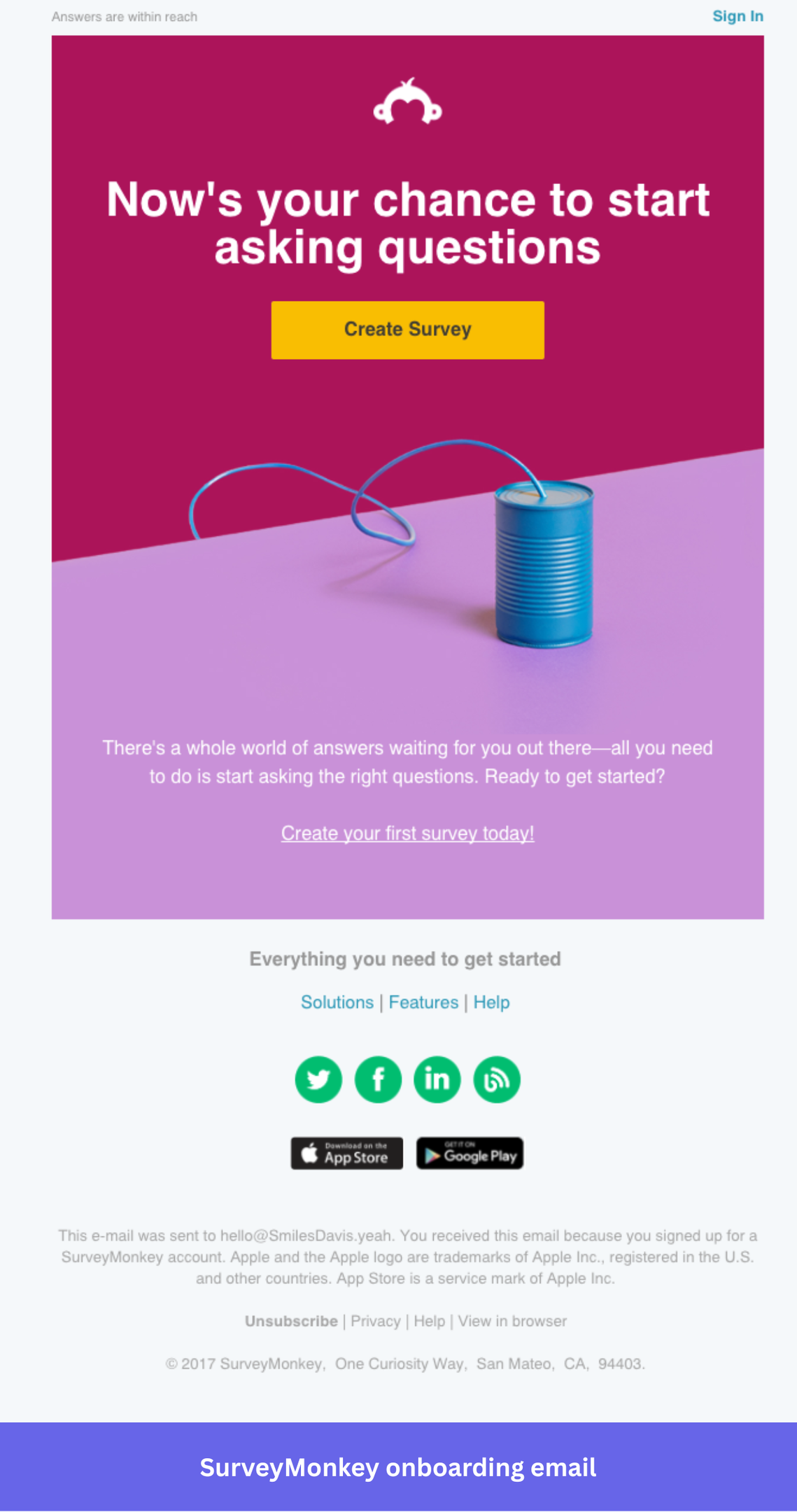 Surveymonkey onboarding