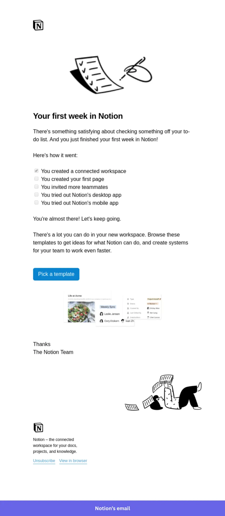 Notion email
