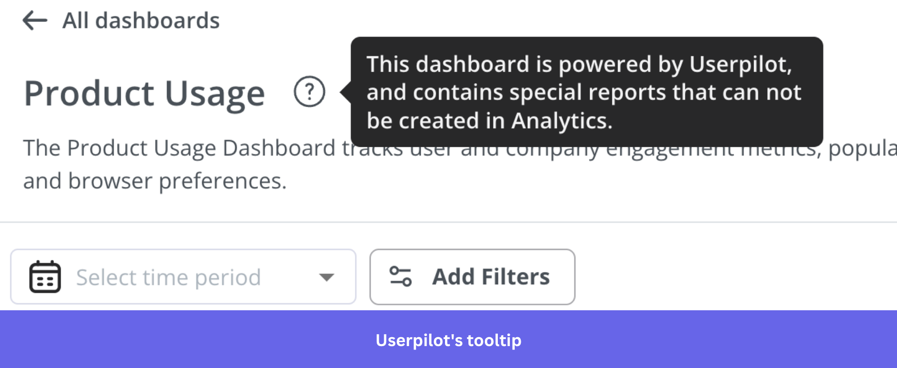 Userpilot tooltip