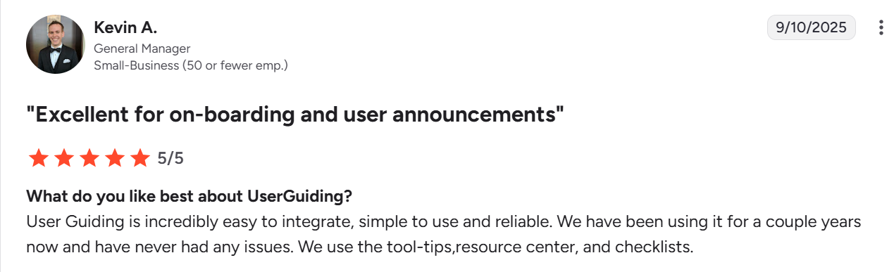 Kevin's review on G2.
