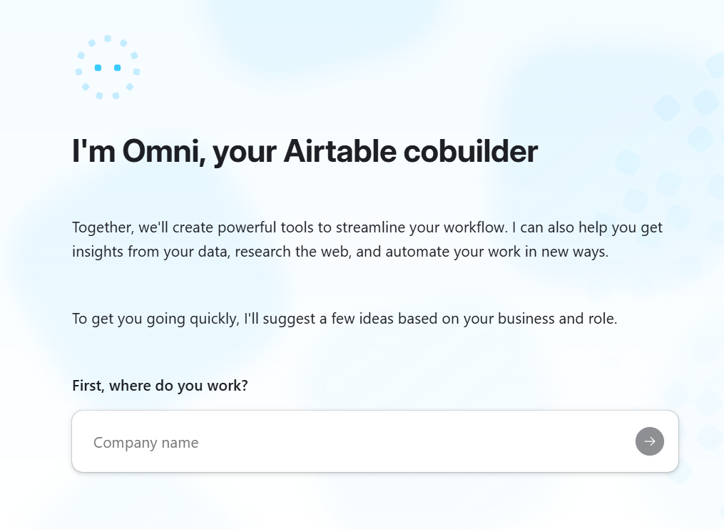 Airtable's Omni AI agent