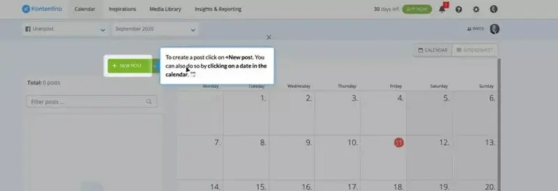 Kontentino interactive walkthrough.