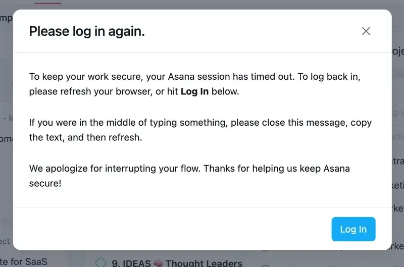 In app notifications