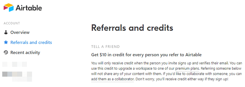 Customer advocacy strategy: Airtable referral program