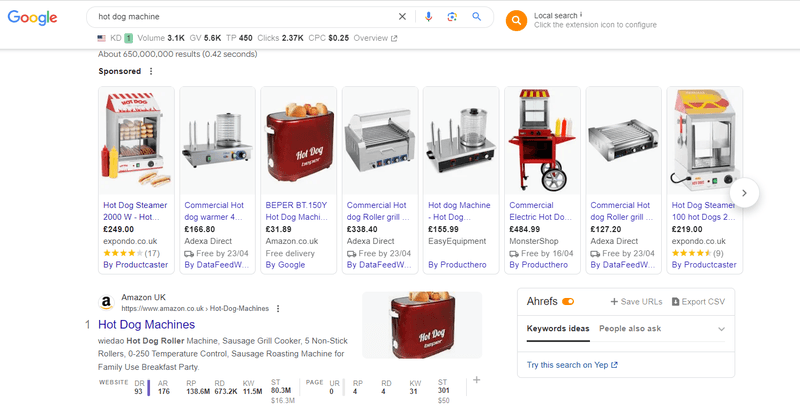 Amazon conversion path