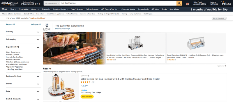 Amazon conversion path