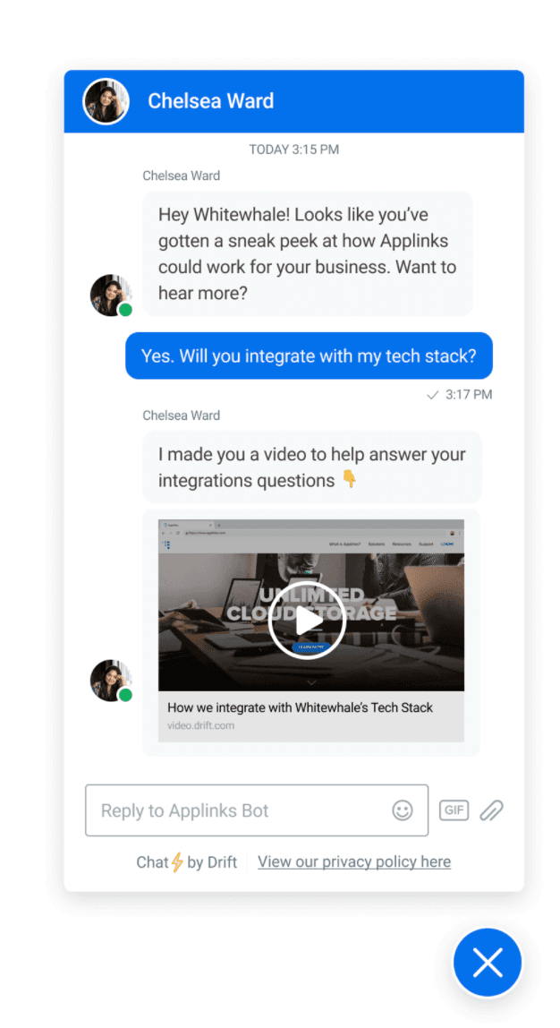 applinks-chatbot-in-app-messaging