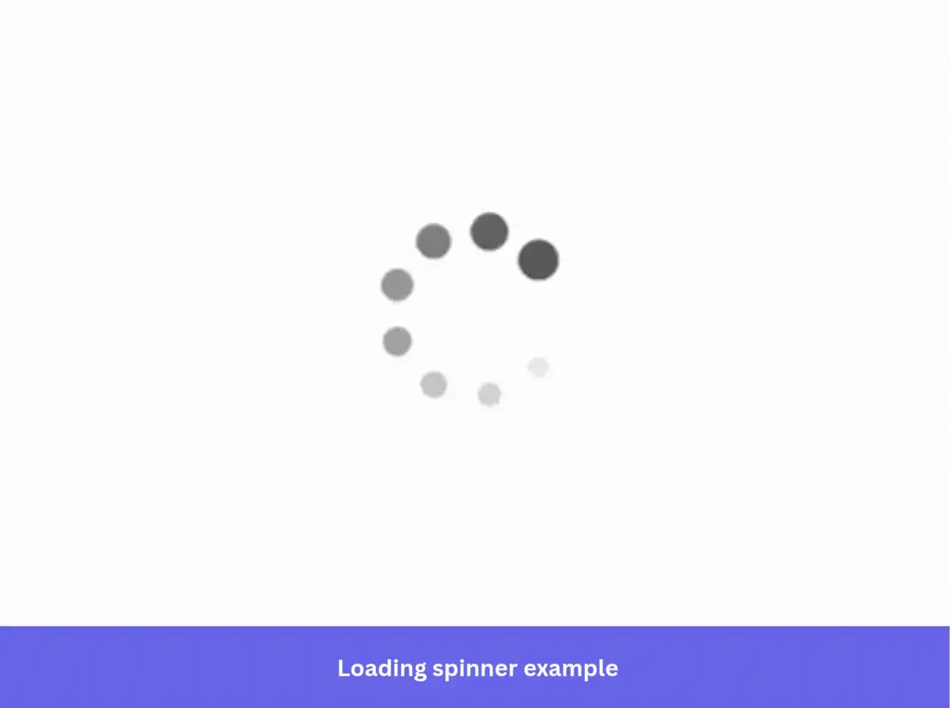 Loading spinner example