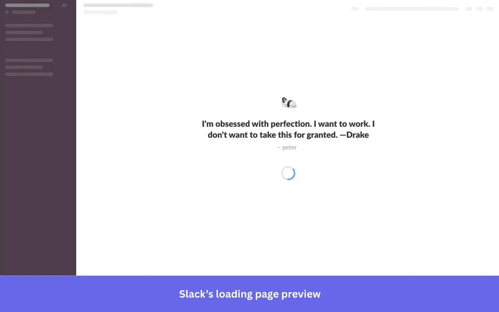 Slack loading page preview