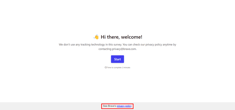brave privacy policy example