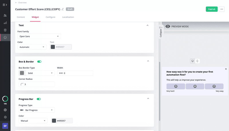 Build surveys and gather feedback with Userpilot.
