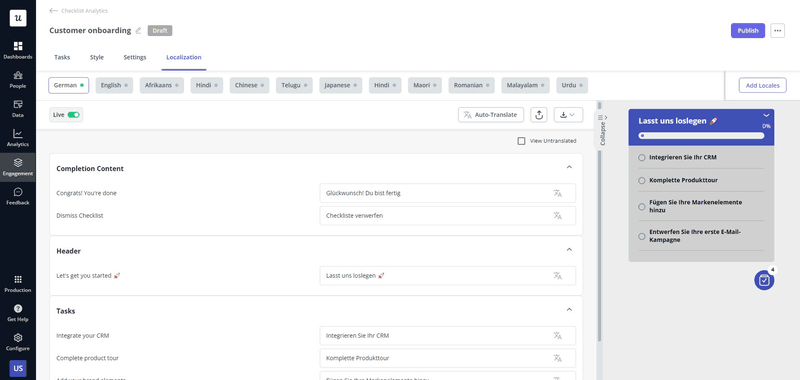 Userpilot onboarding checklist