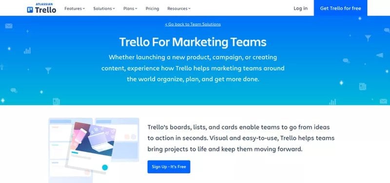 Trello example of understanding its target audience