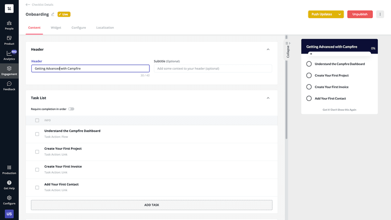 secondary onboarding checklist