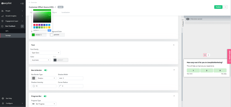 customizing-CES-survey-Userpilot