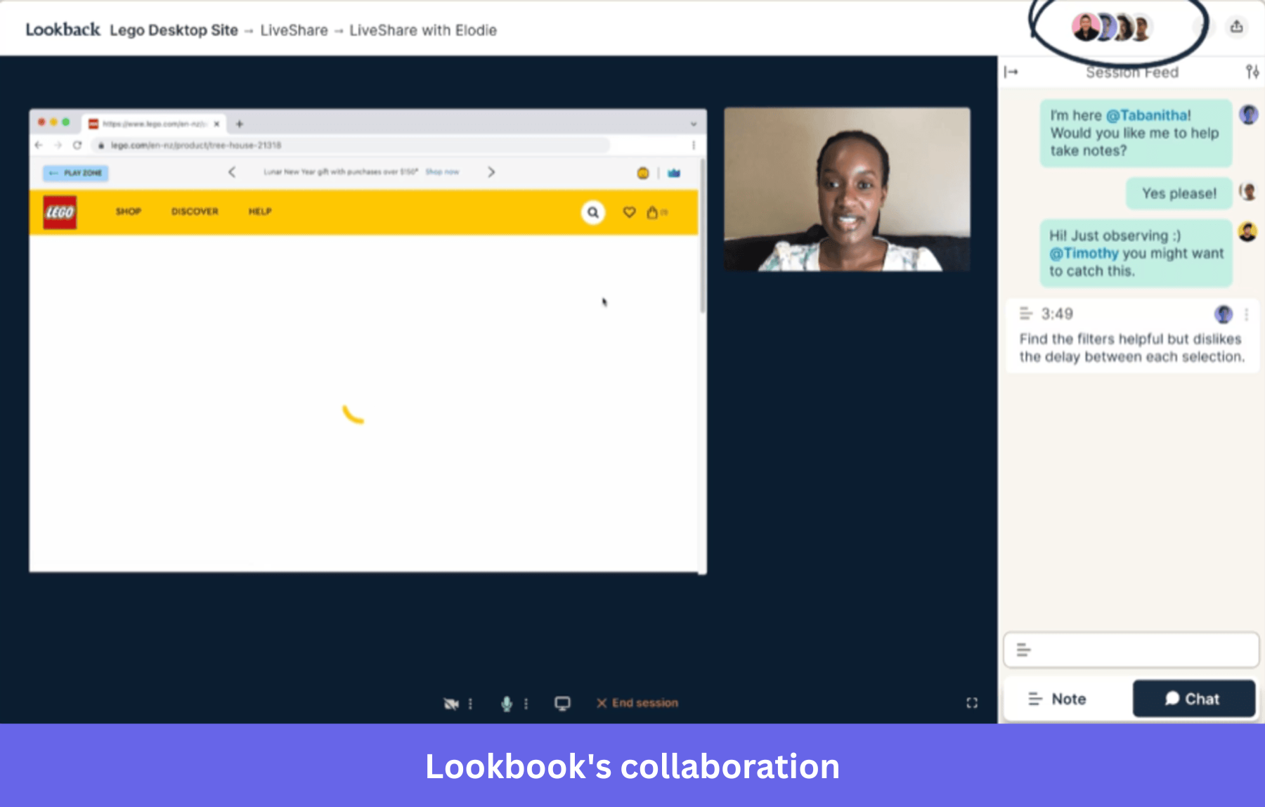 Lookbook's collaboration feature