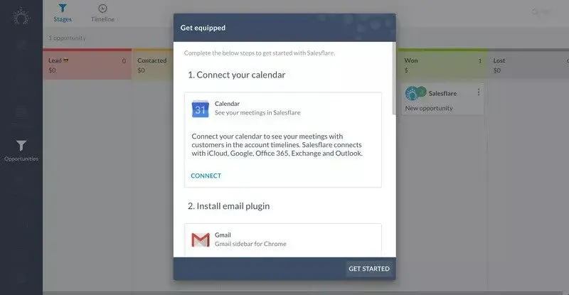 Salesflare interative guide.