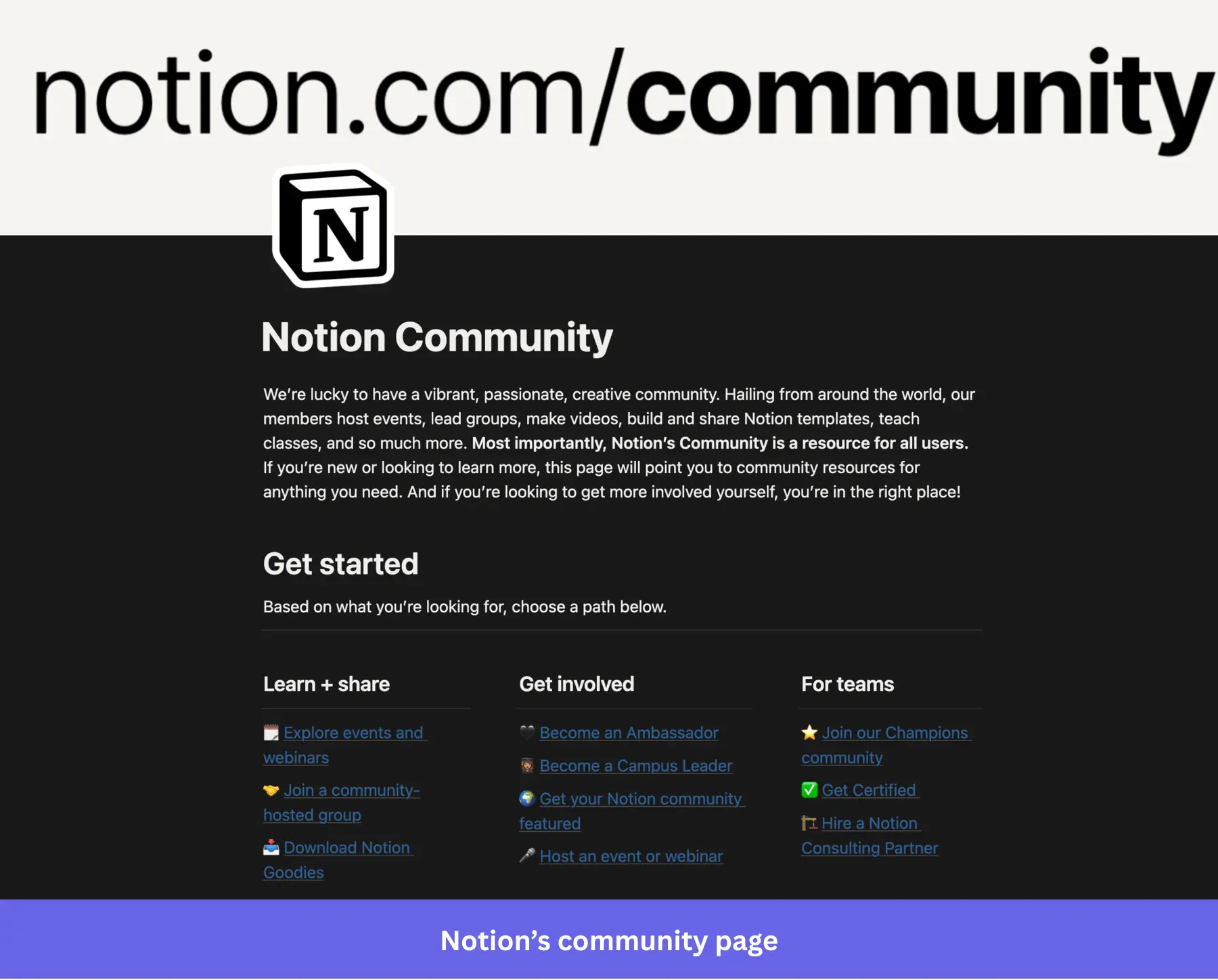 Notion community