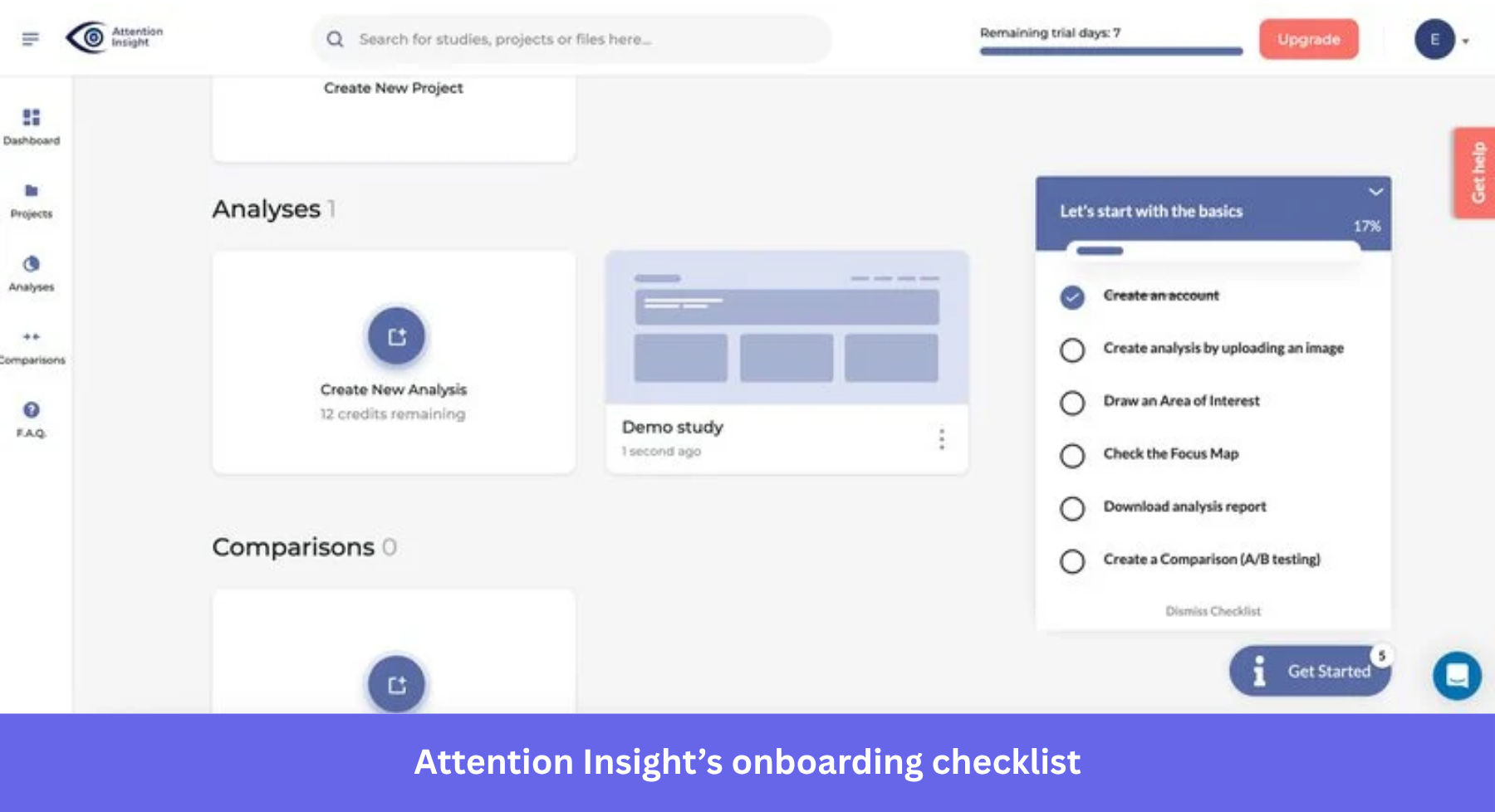 Attention insight checklist writing.