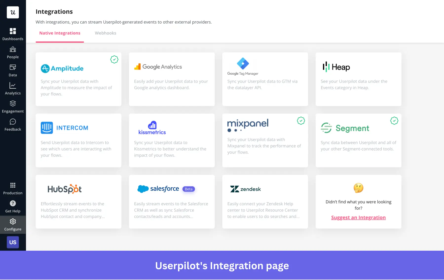 Userpilot integration page