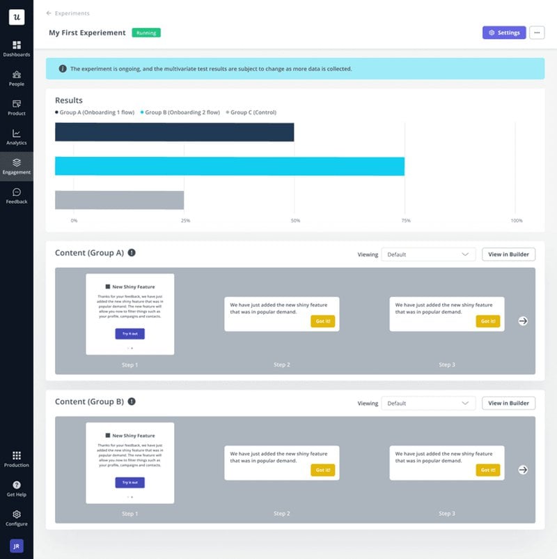 Screenshot of Userpilot
