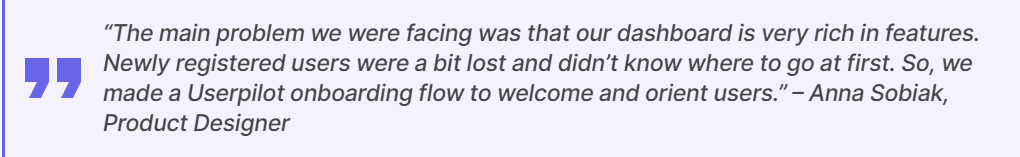 Userpilot for onboarding flows