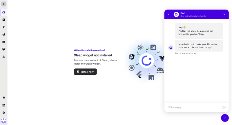 gleap-ai-chatbot-self-service-customer-experience