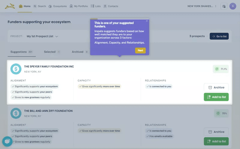 Impala's personalized interactive walkthroughs to drive value realization