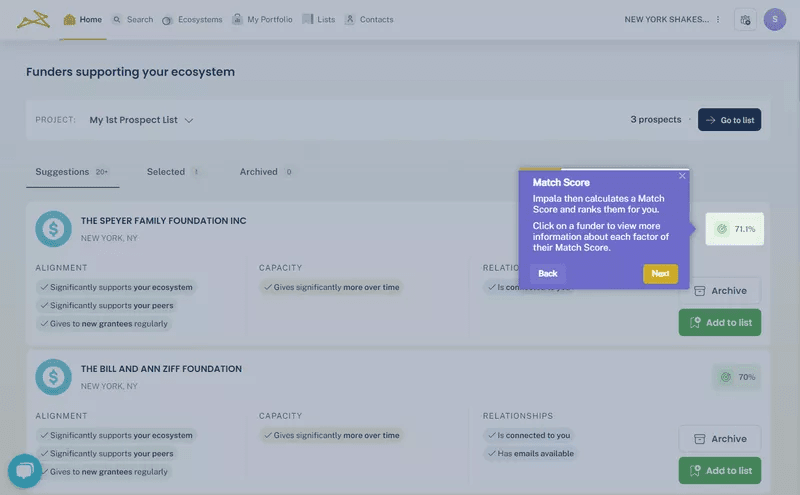 Impala's personalized interactive walkthroughs to drive value realization