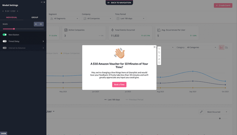 Interview invite modal