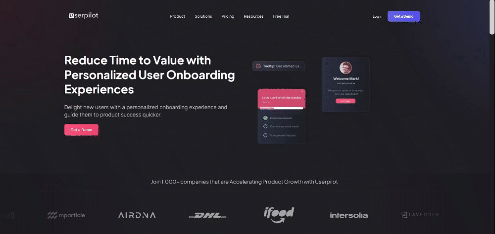 Userpilot has 7 landing pages for various conversion paths