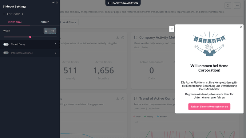 Userpilot offers automatic localization for positive user experience