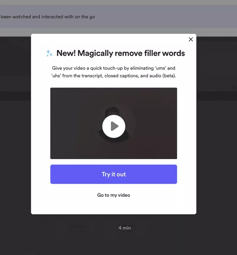 Loom modal promoting users to try out its premium feature