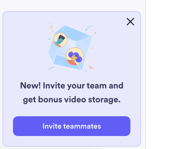 Screenshot of Loom popup