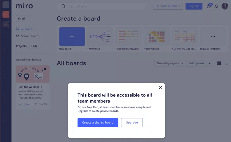 Miro-UI-interface-design