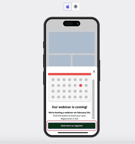 Add strong CTAs to your slideouts