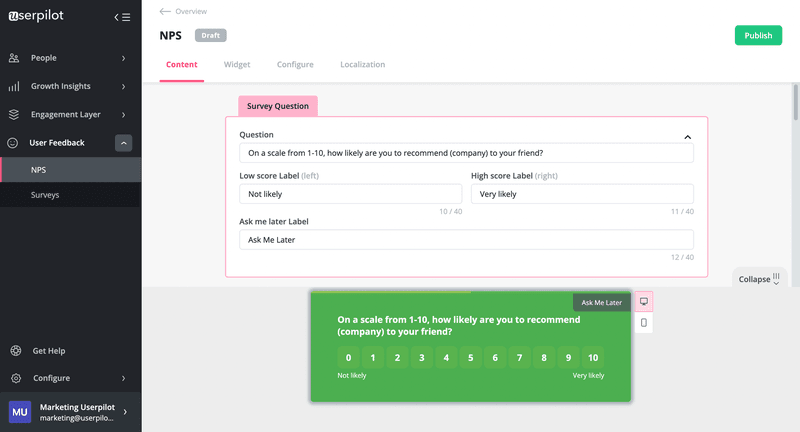 nps survey customer experience roadmap