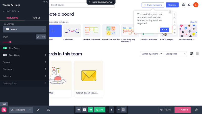 onboarding tooltips userpilot