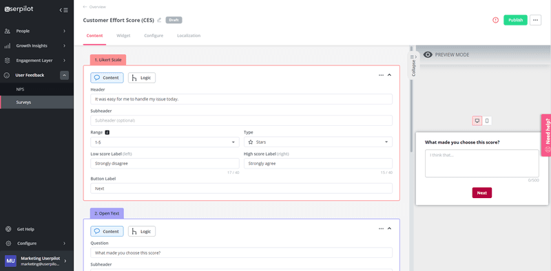 open-ended-CES-customer-effort-score-survey-template