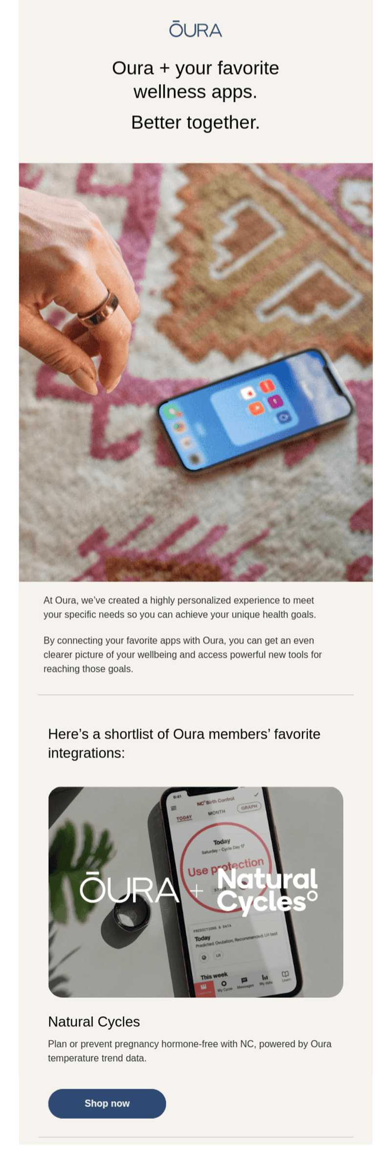 Oura-email-campaign
