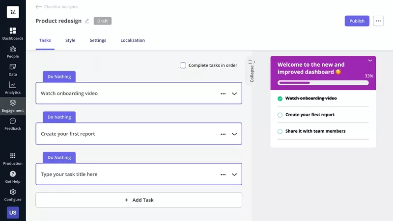 Onboarding checklist