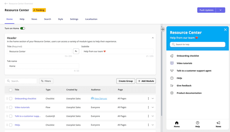 consistent resource center ux best practices
