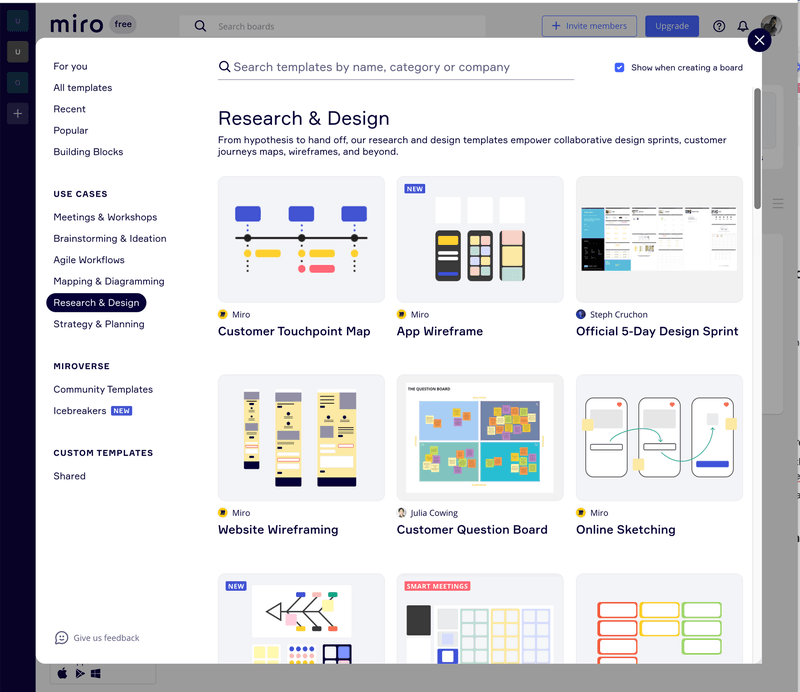 customer success journey map template miro