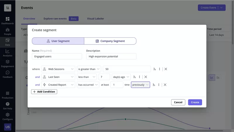 Segmentation in Userpilot