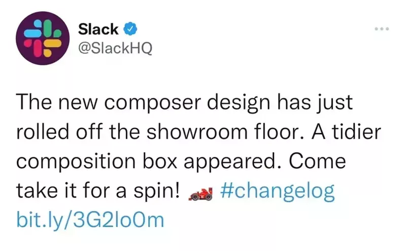 Slack redesign announcement on X