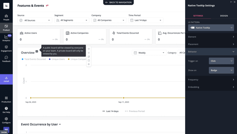 Userpilot tooltip builder