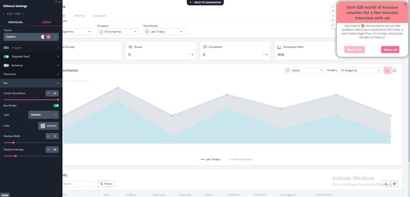 User interview invite