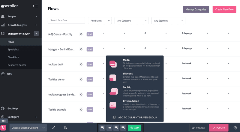 userpilot customer success journey map ui patterns