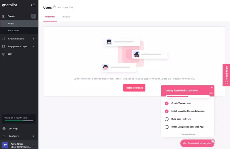 Screenshot of Userpilot