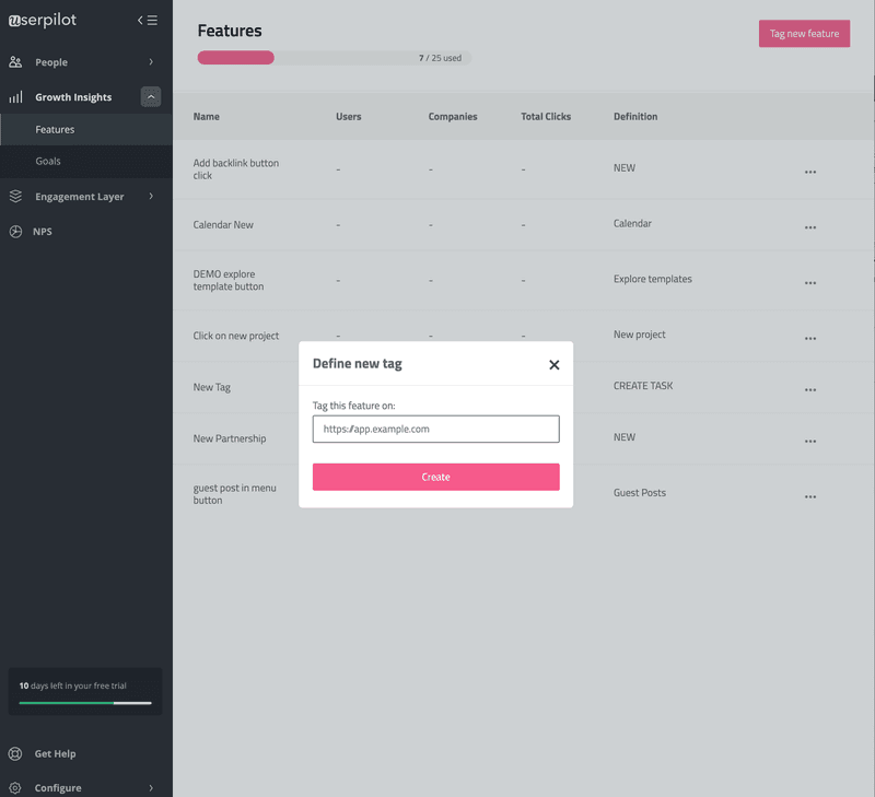 userpilot-feature-tagging